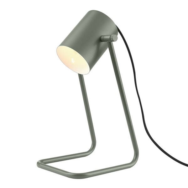 Lampe de bureau Sahara de 14 po avec abat-jour en métal par Globe Electric, vert mat