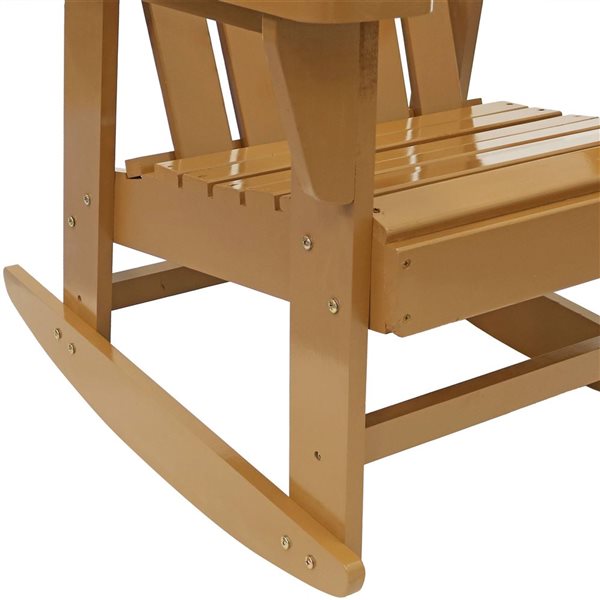 Sunnydaze Classic Wooden Adirondack Rocking Chair with Cedar Finish