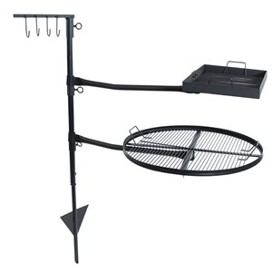 Sunnydaze Decor 48.5-in Steel Dual Campfire Cooking Grill System
