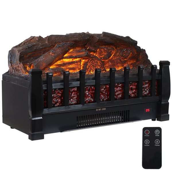 Sunnydaze Decor 20.25-in Faux Log Electric Fireplace Insert Heater