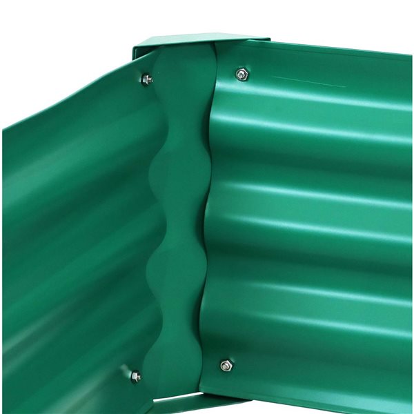 Sunnydaze Decor 41 x 35.5 x 16.25-in Hexagon Green Raised Garden Bed