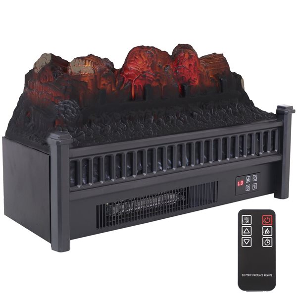 Sunnydaze Decor 23-in Heated Log Electric Fireplace Insert