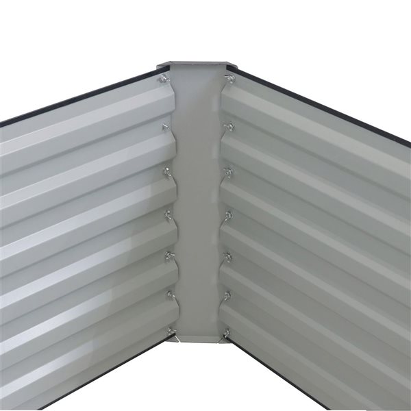 Sunnydaze Decor 71 x 35.5 x 23.5-in Rectangular Dark Grey Raised Garden Bed