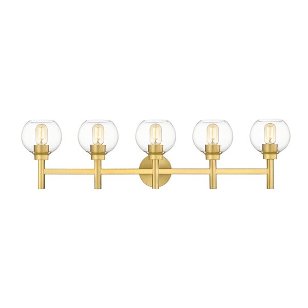 Z-Lite Brushed Gold Sutton 5-Light Vanity