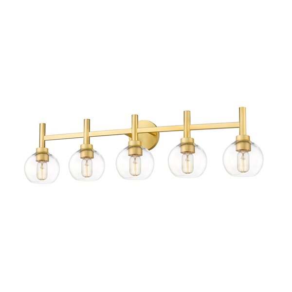 Z-Lite Brushed Gold Sutton 5-Light Vanity