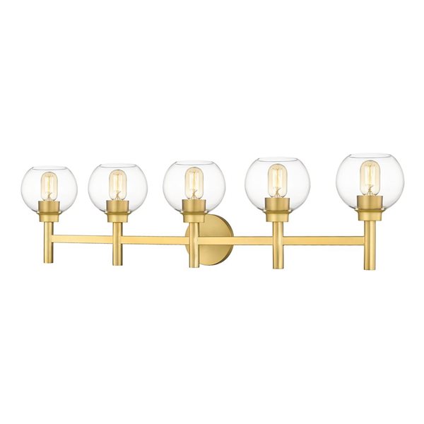 Z-Lite Brushed Gold Sutton 5-Light Vanity