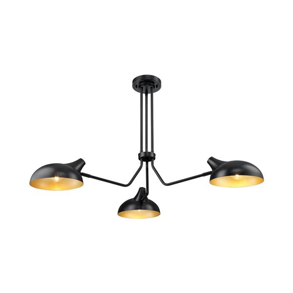 Z-Lite Contemporary/Modern Bellamy 3-Light Semi Flush Mount