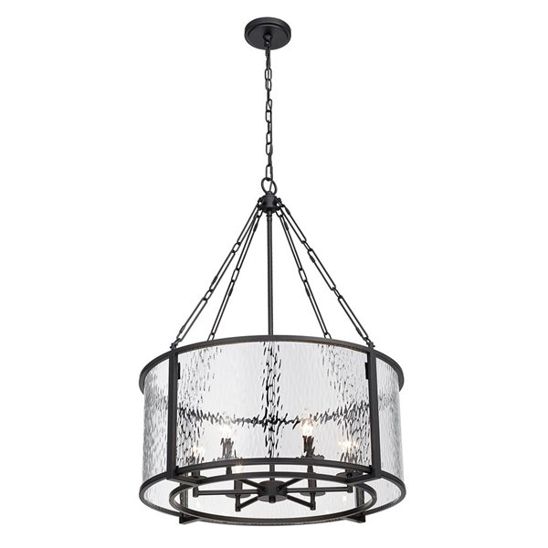 Z-Lite Matte Black Barrington 6-Light Pendant