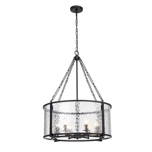 Z-Lite Matte Black Barrington 6-Light Pendant