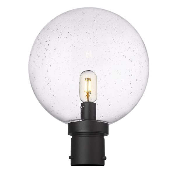 Z-Lite Black Laurent 1-Light Outdoor Post Mount Fixture