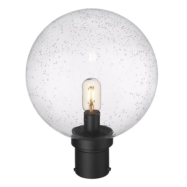 Z-Lite Black Laurent 1-Light Outdoor Post Mount Fixture