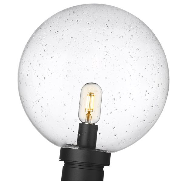 Z-Lite Black Laurent 1-Light Outdoor Post Mount Fixture