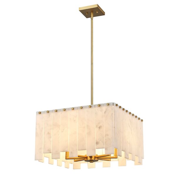 Z-Lite Rubbed Brass Viviana 4-Light Pendant