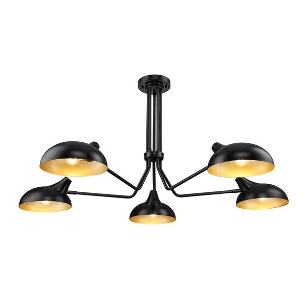 Z-Lite Contemporary/Modern Bellamy 5-Light Semi Flush Mount