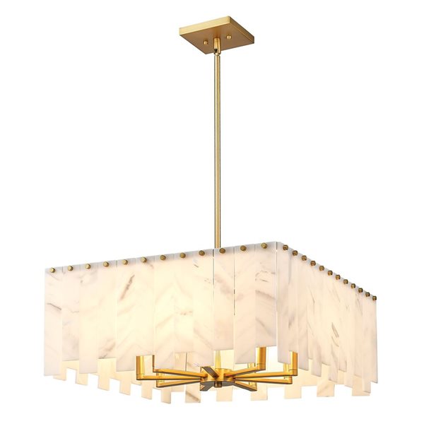 Z-Lite Rubbed Brass Viviana 8-Light Pendant