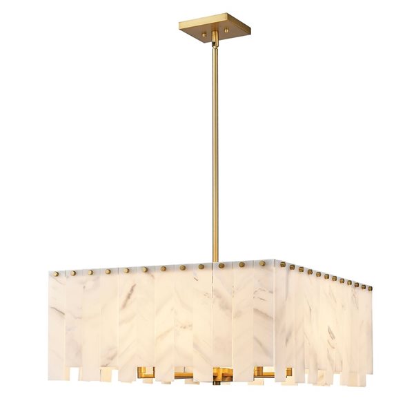 Z-Lite Rubbed Brass Viviana 8-Light Pendant