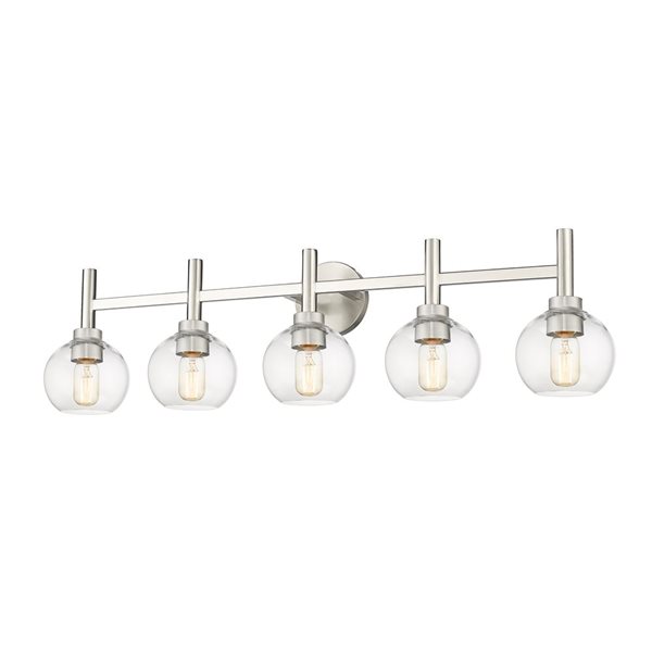 Z-Lite Brushed Nickel Sutton 5-Light Vanity