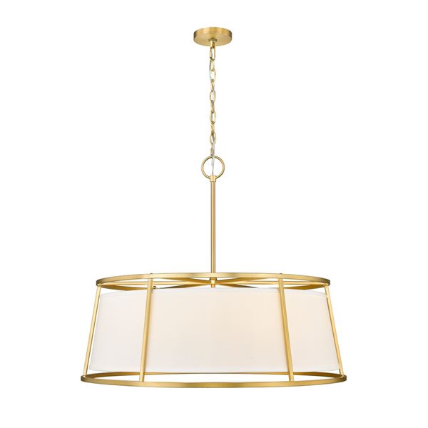 Z-Lite Rubbed Brass Lenyx Pendant 8-Light Pendant