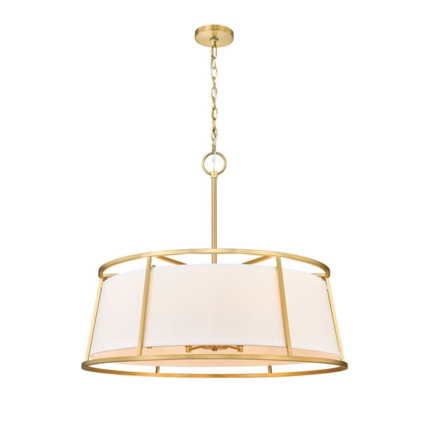 Z-Lite Rubbed Brass Lenyx Pendant 8-Light Pendant