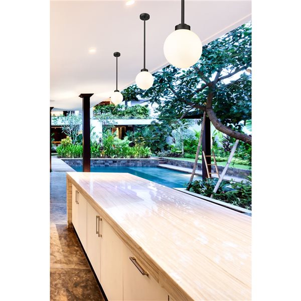 Z-Lite Black Laurent 1-Light Outdoor Pendant