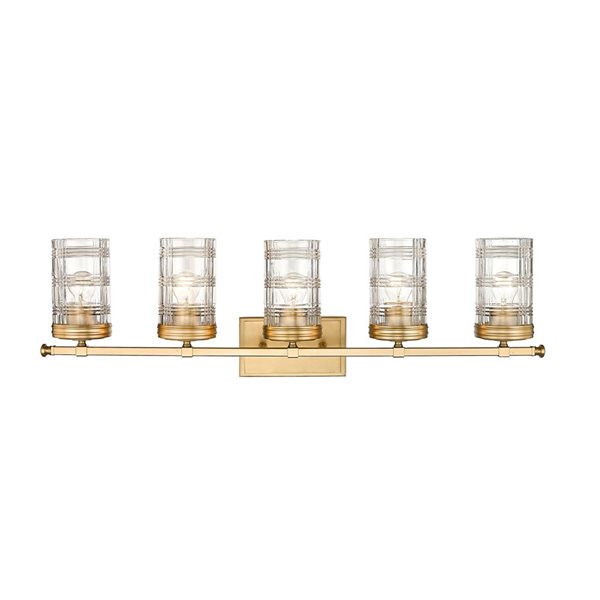 Z-Lite Heirloom Gold Archer 5-Light Vanity