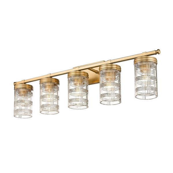 Z-Lite Heirloom Gold Archer 5-Light Vanity