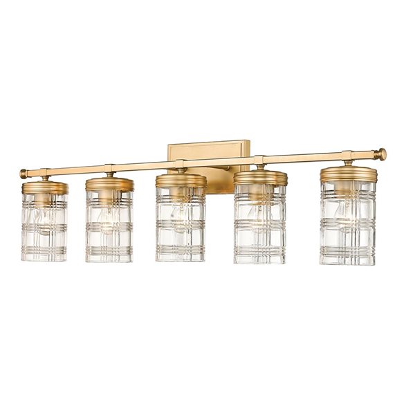 Z-Lite Heirloom Gold Archer 5-Light Vanity