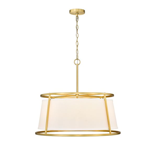 Z-Lite Rubbed Brass Lenyx Pendant 6-Light Pendant