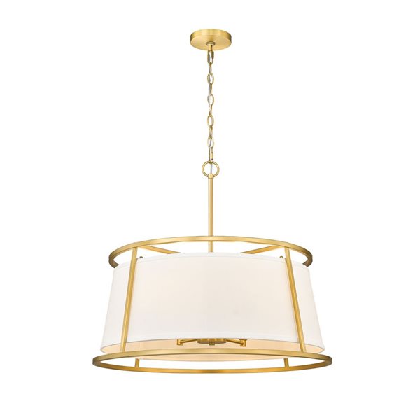 Z-Lite Rubbed Brass Lenyx Pendant 6-Light Pendant