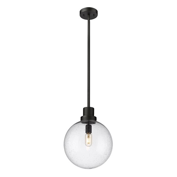 Z-Lite Black Laurent 1-Light Outdoor Pendant