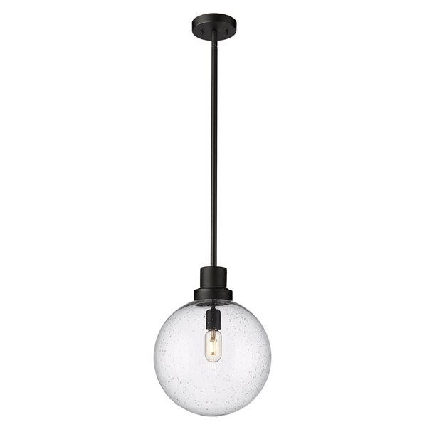 Z-Lite Black Laurent 1-Light Outdoor Pendant