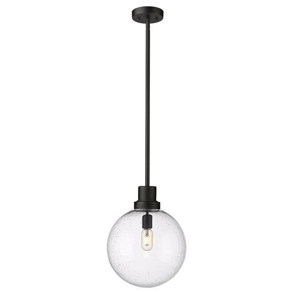 Z-Lite Black Laurent 1-Light Outdoor Pendant