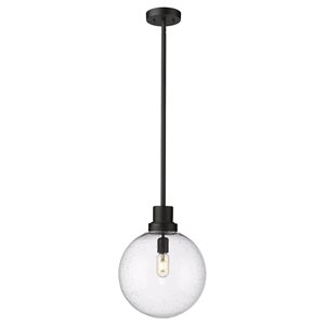 Z-Lite Black Laurent 1-Light Outdoor Pendant