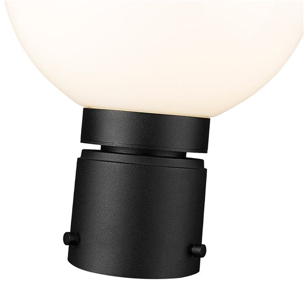 Z-Lite Black Laurent 1-Light Outdoor Post Mount Fixture