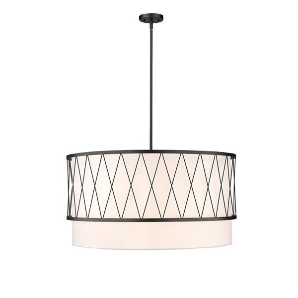 Z-Lite Matte Black Dalton 5-Light Pendant