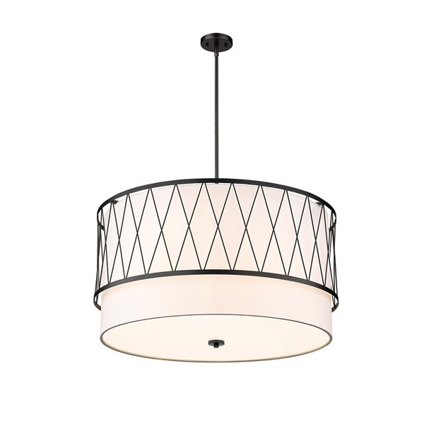 Z-Lite Matte Black Dalton 5-Light Pendant