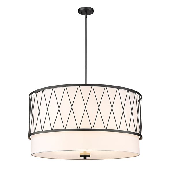 Z-Lite Matte Black Dalton 5-Light Pendant