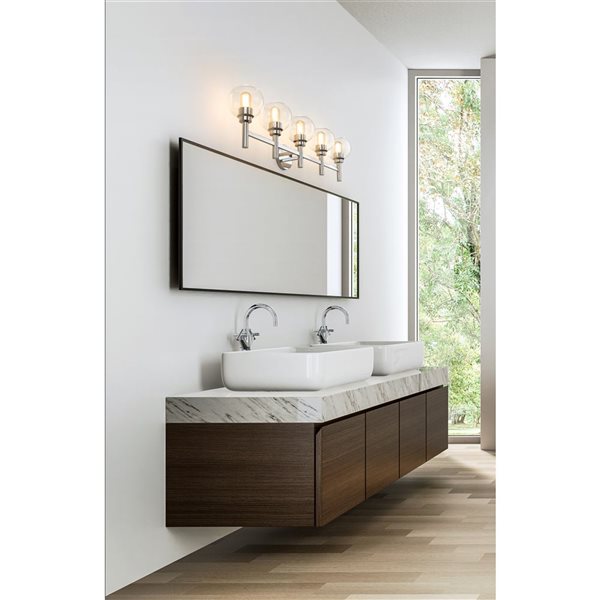 Z-Lite Chrome Sutton 5-Light Vanity