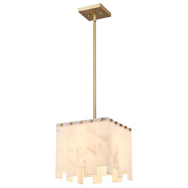 Z-Lite Rubbed Brass Viviana 1-Light Pendant