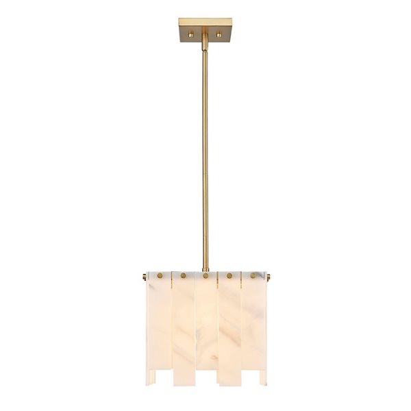 Z-Lite Rubbed Brass Viviana 1-Light Pendant