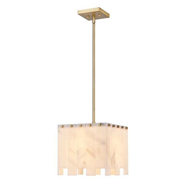 Z-Lite Rubbed Brass Viviana 1-Light Pendant