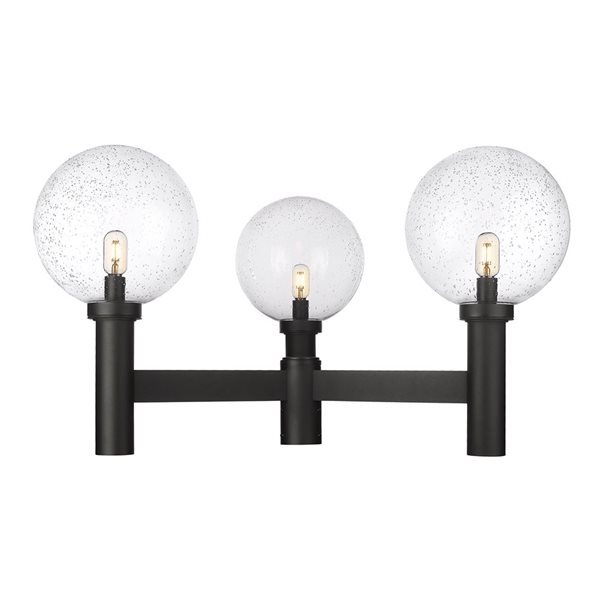 Z-Lite Black Laurent 3-Light Outdoor Post Mount Fixture