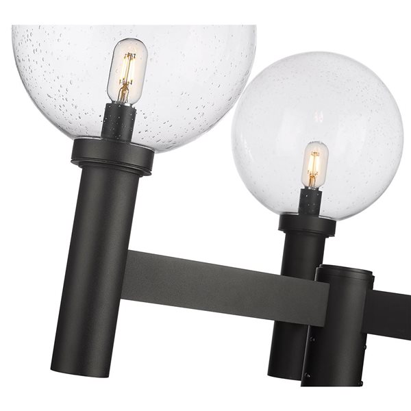 Z-Lite Black Laurent 3-Light Outdoor Post Mount Fixture