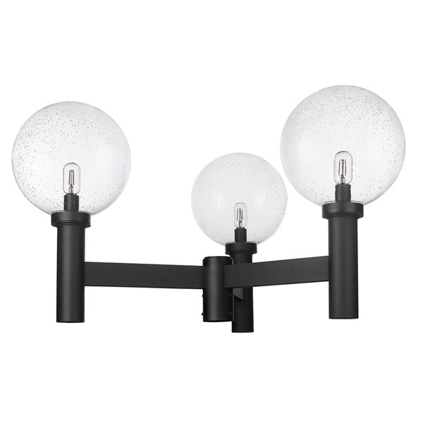 Z-Lite Black Laurent 3-Light Outdoor Post Mount Fixture