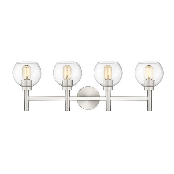 Z-Lite Brushed Nickel Sutton 4-Light Vanity