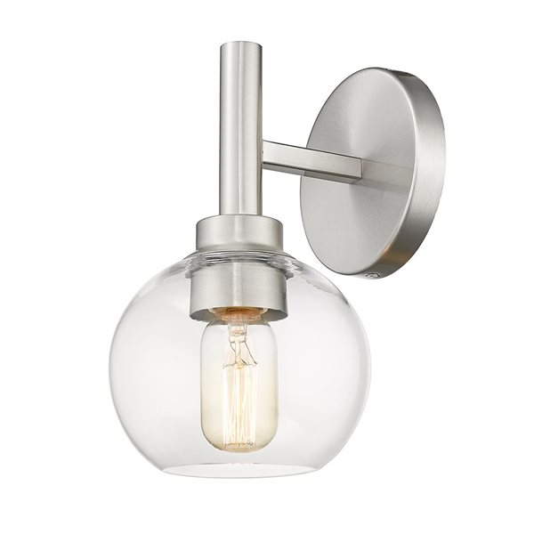 Z-Lite Brushed Nickel Sutton 1-Light Wall Sconce