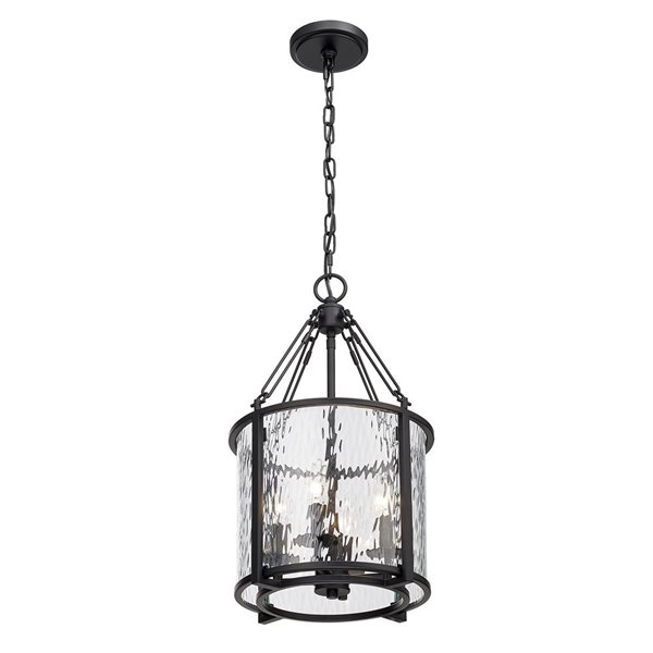 Z-Lite Matte Black Barrington 4-Light Pendant