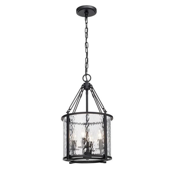 Z-Lite Matte Black Barrington 4-Light Pendant