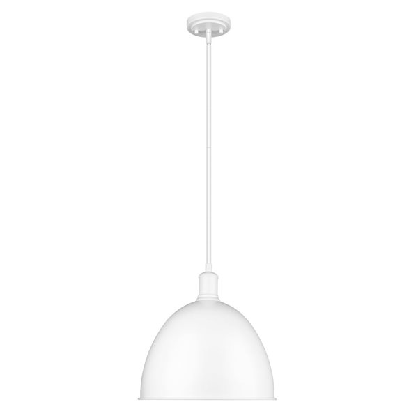 Z-Lite Satin White Sawyer 1-Light Pendant