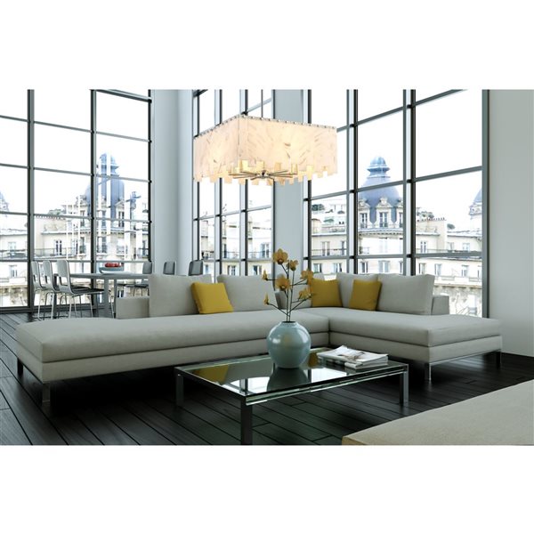 Z-Lite Polished Nickel Viviana 8-Light Pendant